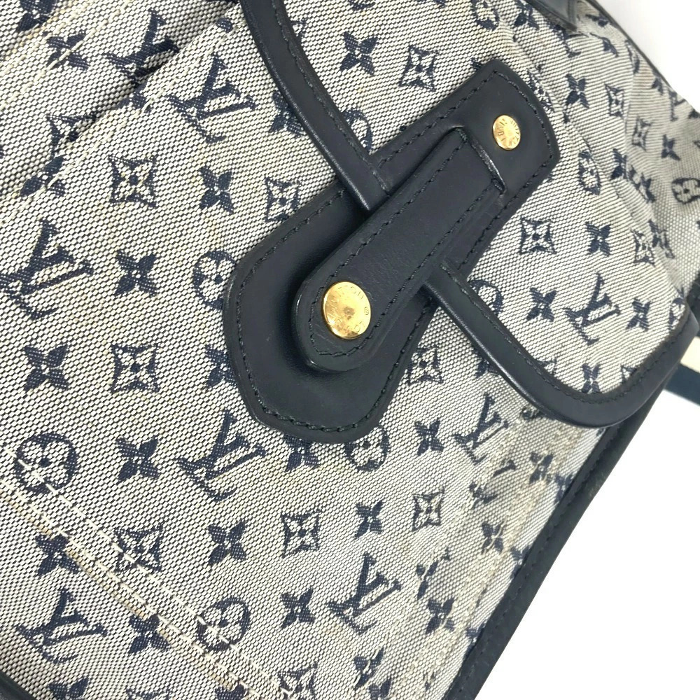 LOUIS VUITTON Sac Marie Kate Handbag Business Bag Shoulder Tote Navy Blue - Picture 9 of 15
